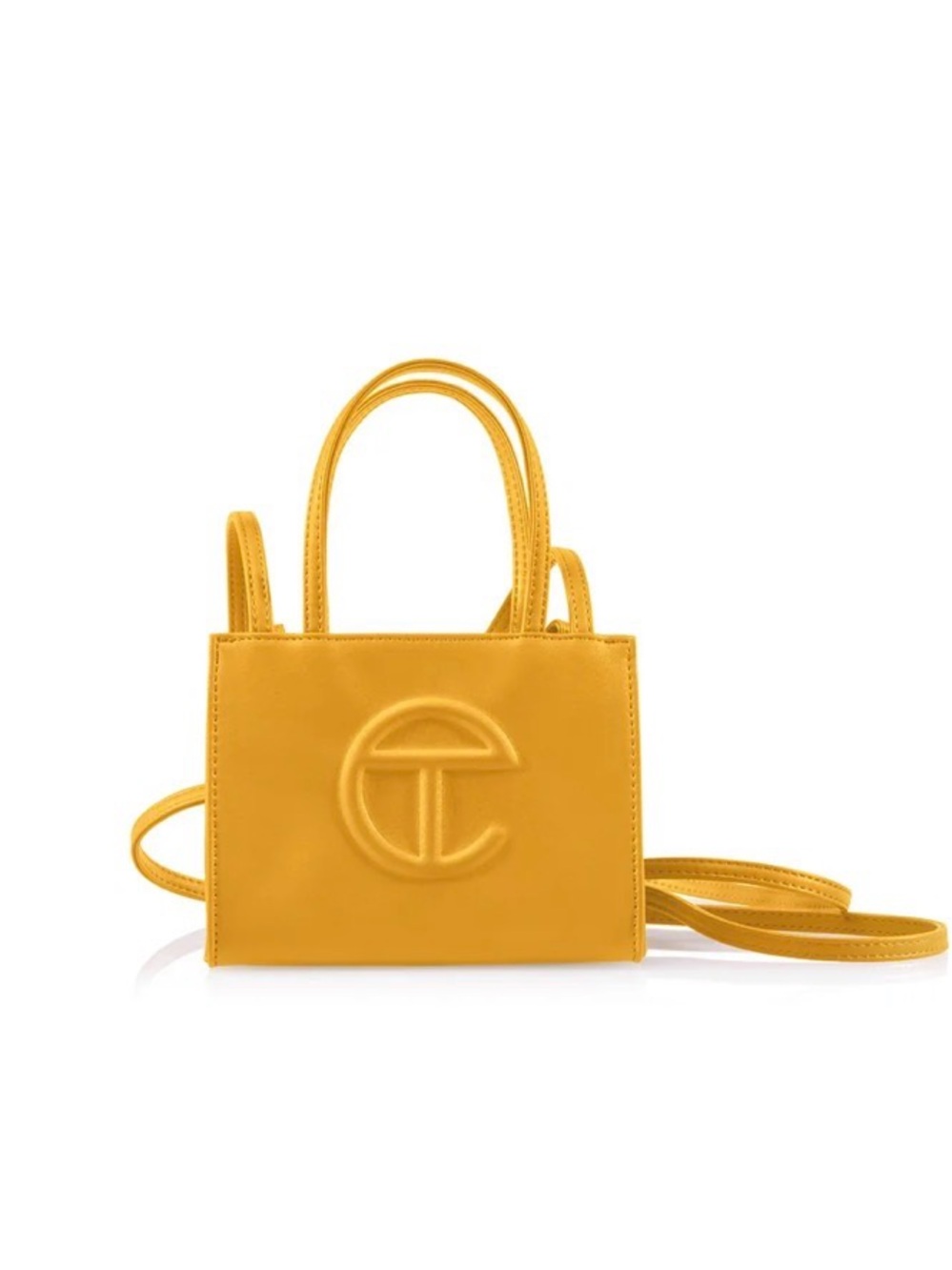 Telfar Mini Shopping Bag in Mustard